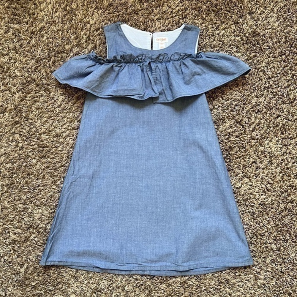 Beautiful H&M Girls Blue Dress sz 7-8